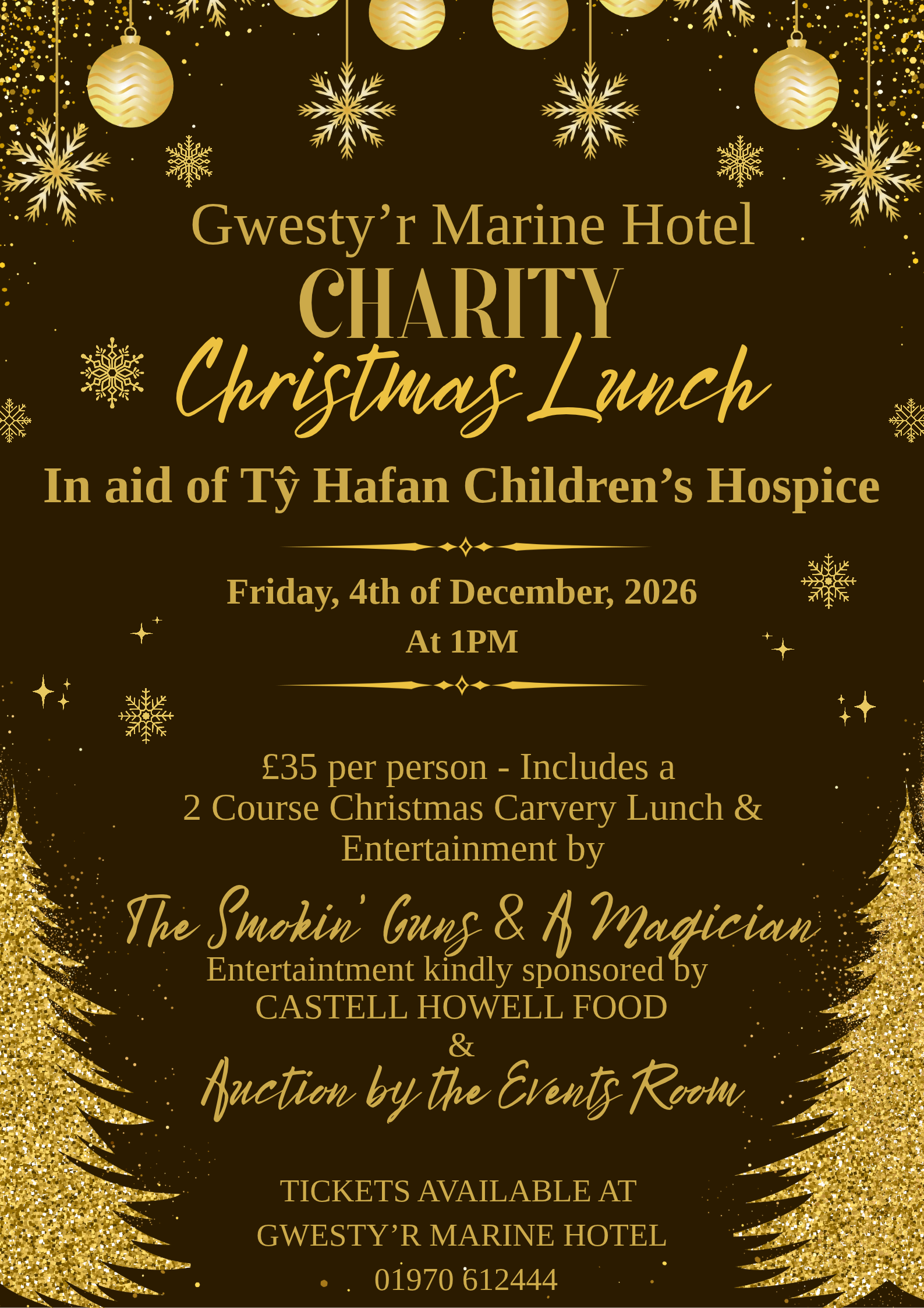Charity Christmas Lunch in aid of Tŷ Hafan